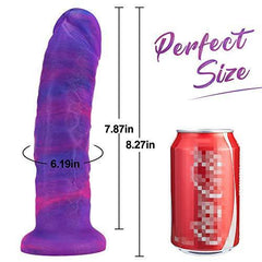 Sunset Glow Upturned Glans Thick Realistic Dildo