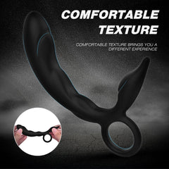G-spot + prostate massager with penis ring