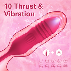 2 and 1 stretching sucking vibrator with 8 vibration modes