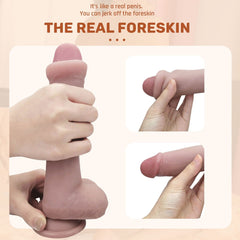 8.46 inch silicone flexible dildo for men and women