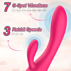 G-Spot Rabbit Vibrator Stimulator Silicone Vaginal Anal Dildo Massager for Women