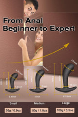 Butt Plug Trainer Kit for Comfortable Long-Term Wear, Pack of 3 Silicone Anal Plugs