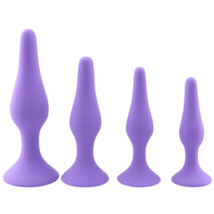 4PCS Anal Plug Set Silicone Anal Butt Plug Adult Sex Toys for Women,Men and Beginners