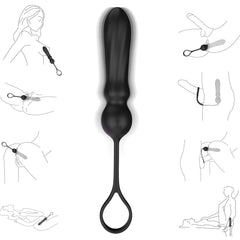 9 kinds of vibration mode anal plug vibrator / prostate massager