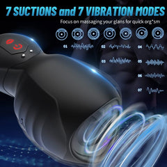 Sextoyvibe Penis Pump Glans Training Tool with 7 Vibration Modes 7 Suctions