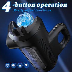 Sextoyvibe™ × Leten - 10 Thrusting High-speed Motor Masturbator Cup with Phone Holder
