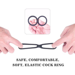 Bigger And Stronger Dual Penis Ring ——Portable