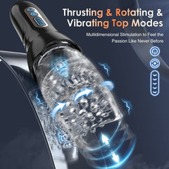 Tornado Ⅲ 5 Thrusting & Rotating &amp; 10 Vibrating Automatic Male Masturbator