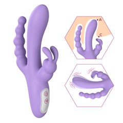 3-in-1 G-spot rabbit vibrator with 9 vibration modes