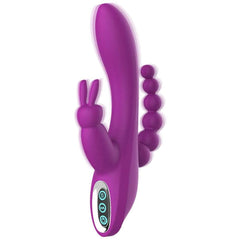 3-in-1 G-spot rabbit vibrator with 7 kinds of vibration-Purplr or Pink