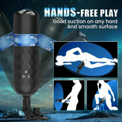 Sextoyvibe Hand-Free 7 Expansion Rotating Voice Function Masturbator Cup