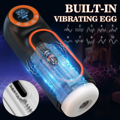 Storm-Sucking Blowjob Masturbation Stroker with Powerful Vibrating &amp; Thrusting Mode